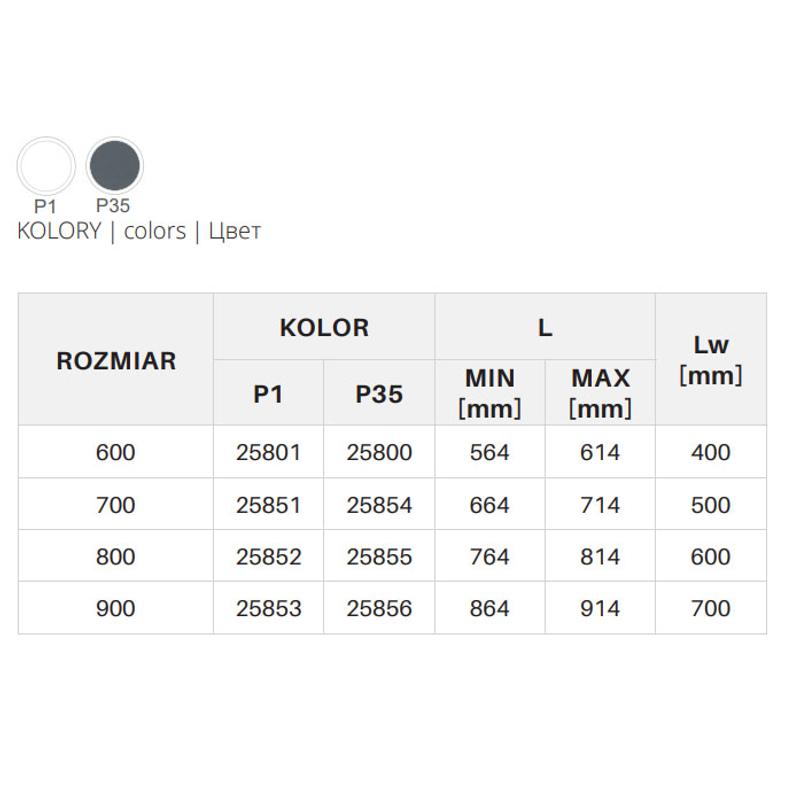 Kosz druciany SYMPHONY 60 - P35 - Antracyt (WB-660-600)