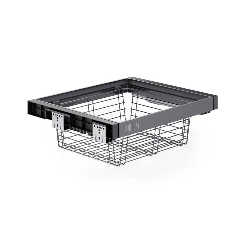 Kosz druciany SYMPHONY 60 - P35 - Antracyt (WB-660-600)