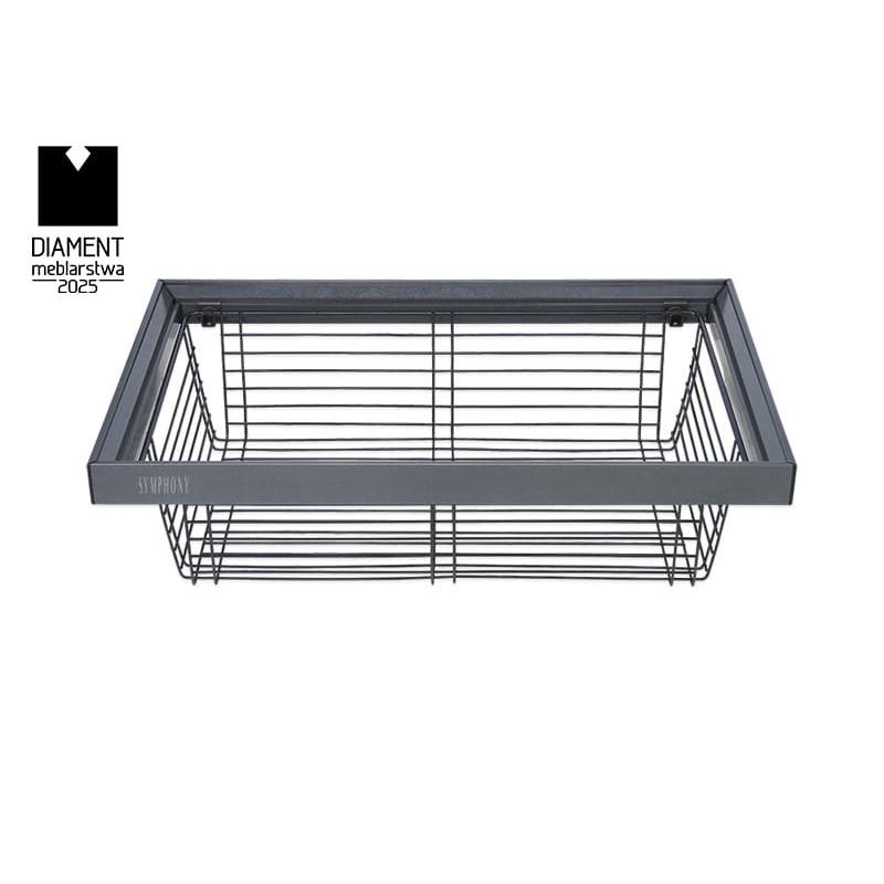 Kosz druciany SYMPHONY 60 - P35 - Antracyt (WB-660-600)