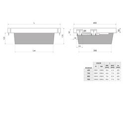 Kosz druciany SYMPHONY 60 - P35 - Antracyt (WB-660-600)