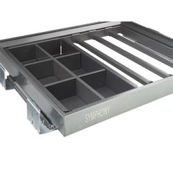 Wieszak na spodnie + organizer na biżuterię SYMPHONY 80 - P35 - Antracyt (WB-664-800)