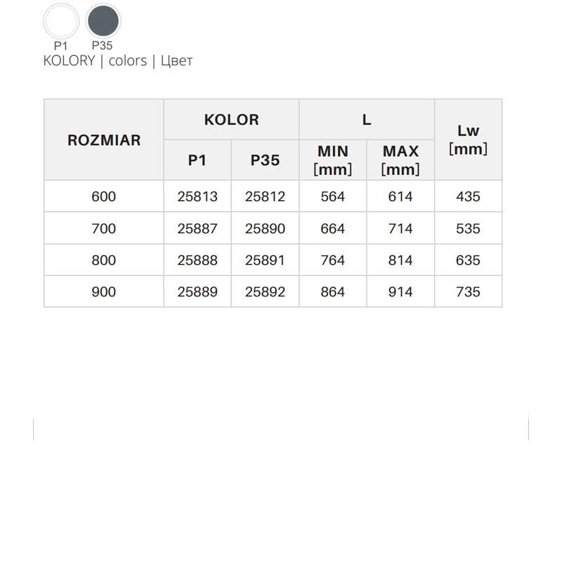 Kosz na buty SYMPHONY 60 - P35 - Antracyt (WB-666-600)