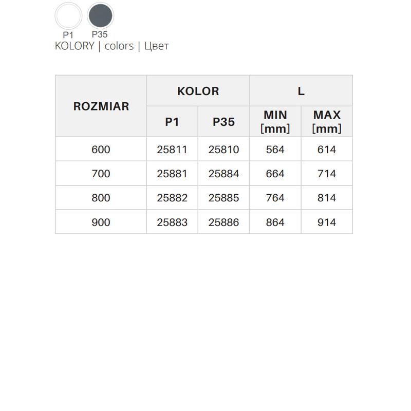 Organizer na biżuterię SYMPHONY 60 - P1 - Biały (WB-665-600)