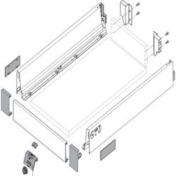 INTIVO/ANTARO, front wewnętrzny, do przycięcia, dł.1031 mm, jedwabiście biały Z31L1036A  VORD-ST 12SEIW