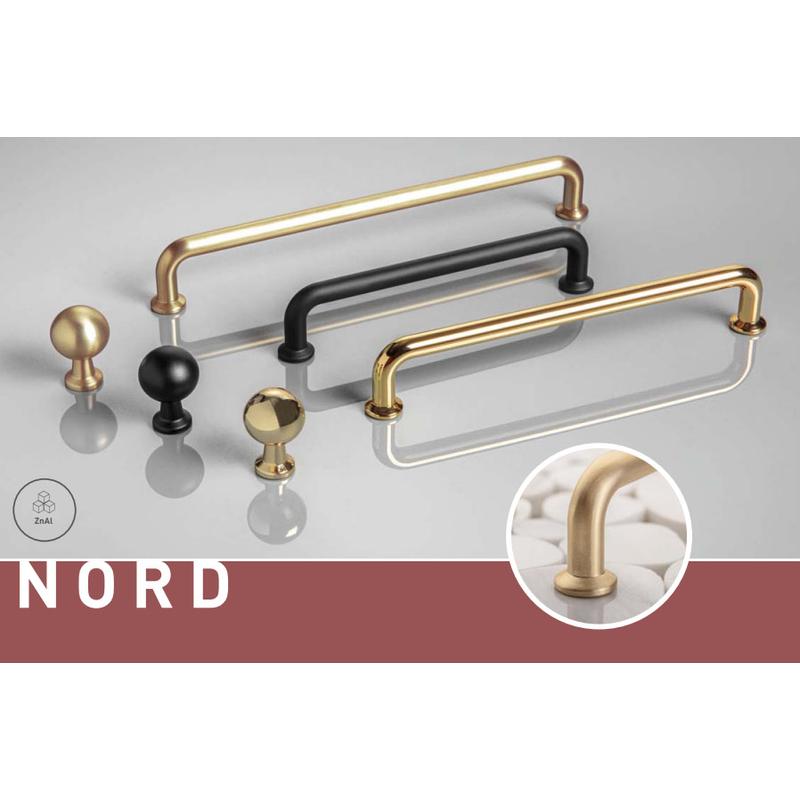 GTV uchwyt meblowy NORD czarny 320/334mm