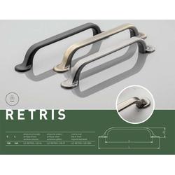 GTV uchwyt meblowy RETRIS czarny 128/165mm