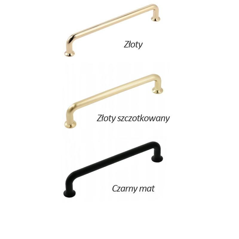 GTV uchwyt meblowy NORD czarny 192/212mm