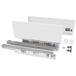 Szuflada cienkościenna VERTEX 3D 300mm, wysokość 131mm - biała