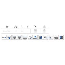 GTV zawias hydrauliczny równoległy 90 stopni, prowadnik 0mm bez euro ZM-HCKT90-3DBEO-S