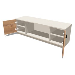 Szafka RTV stojąca na cokole z edycją 3 modułów