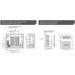 Szuflada Amix System Box TB 10 550 mm – Średni Szary