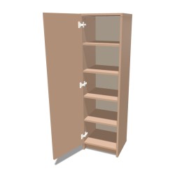 Szafa na cokole jednodrzwiowa z półkami