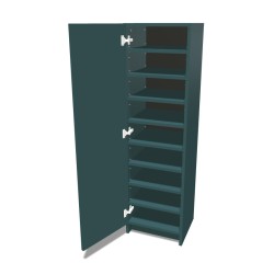 Szafa na cokole jednodrzwiowa z półkami