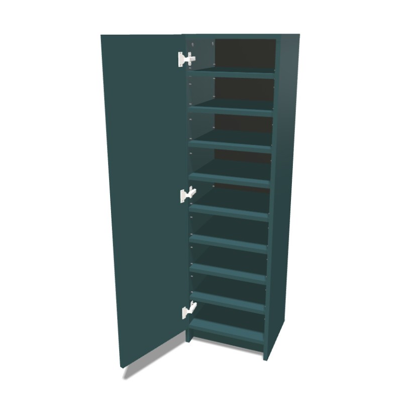 Szafa na cokole jednodrzwiowa z półkami