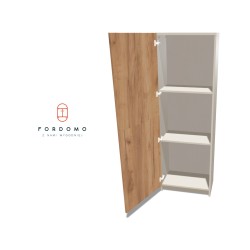 Szafa na cokole jednodrzwiowa z półkami