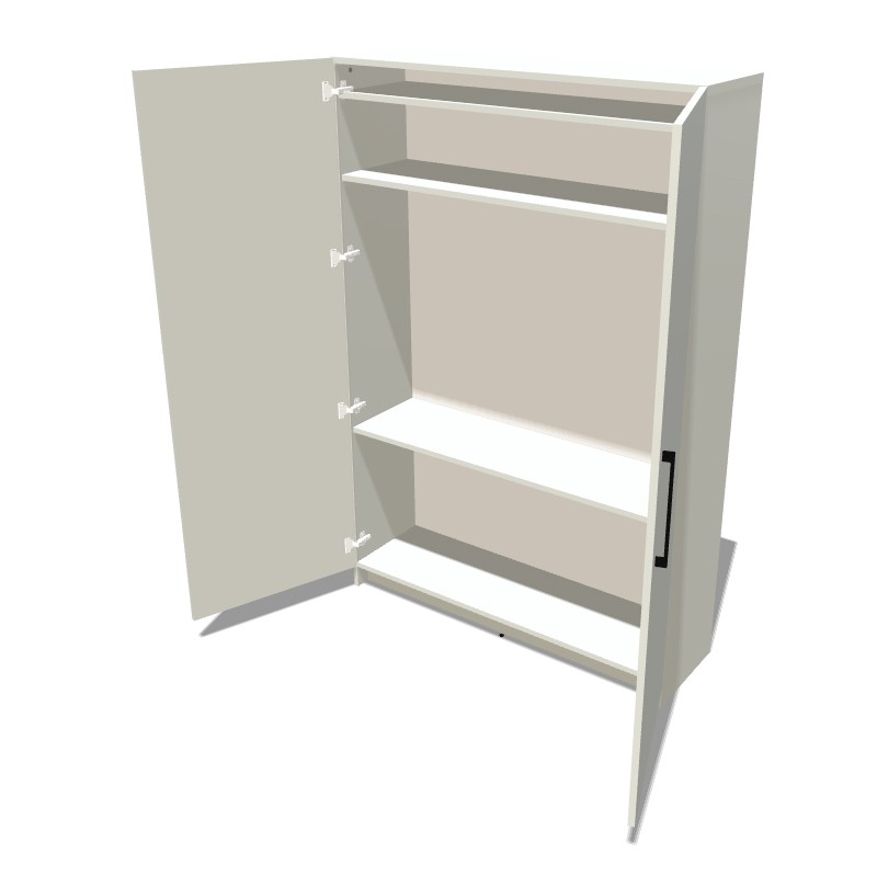 Szafa na cokole dwudrzwiowa z półkami