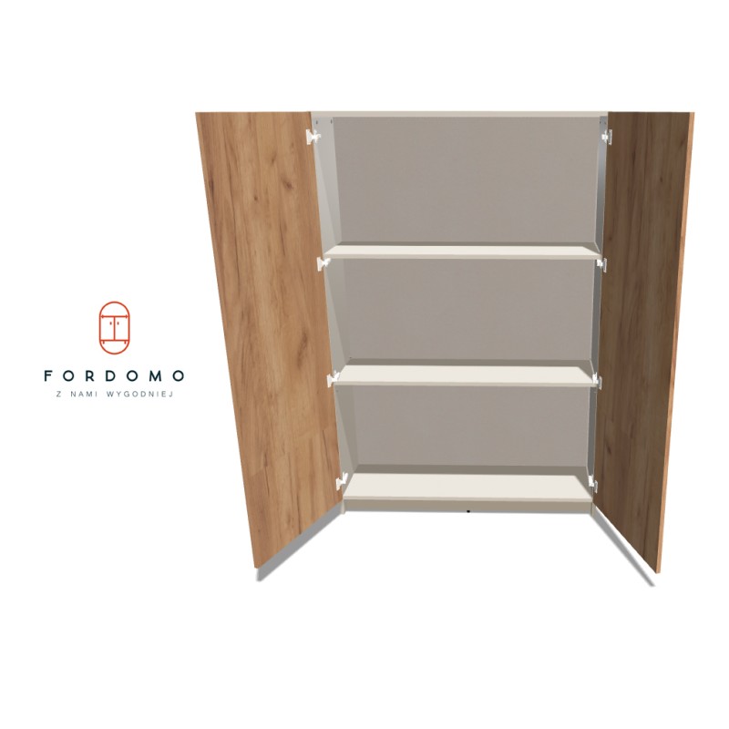 Szafa na cokole dwudrzwiowa z półkami