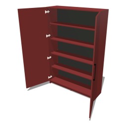 Szafa na cokole dwudrzwiowa z półkami