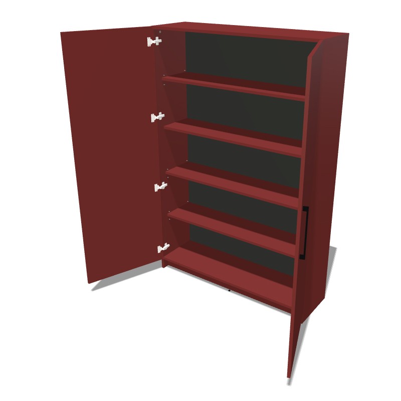 Szafa na cokole dwudrzwiowa z półkami