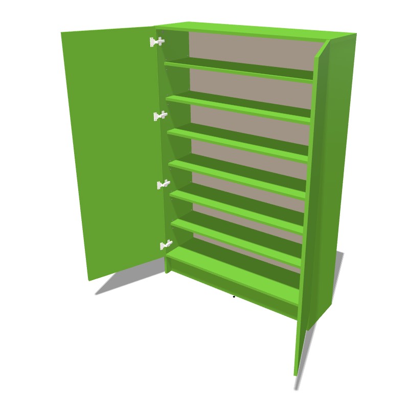 Szafa na cokole dwudrzwiowa z półkami