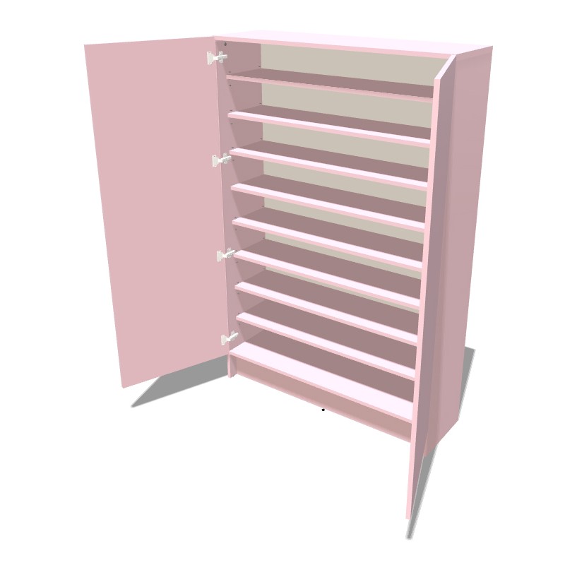 Szafa na cokole dwudrzwiowa z półkami