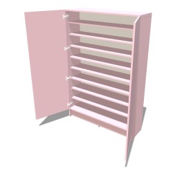 Szafa na cokole dwudrzwiowa z półkami