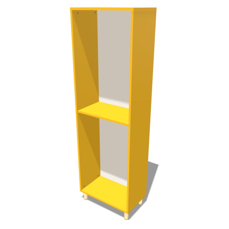 Regał na nóżkach otwarty