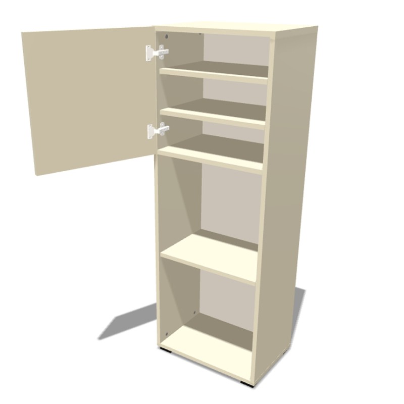 Regał na nóżkach z pojedynczymi drzwiczkami (góra)