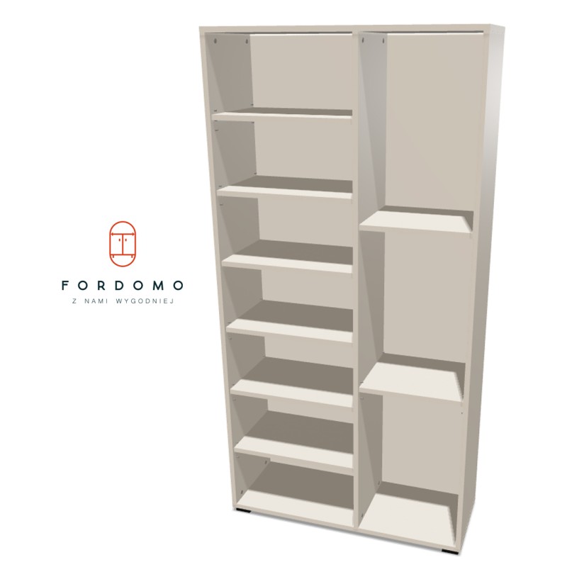 Regał na nóżkach z 2 kolumnami