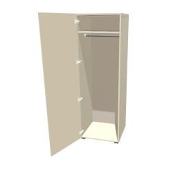 Szafa na nóżkach jednodrzwiowa z drążkiem na ubrania