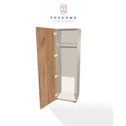 Szafa na nóżkach jednodrzwiowa z drążkiem na ubrania