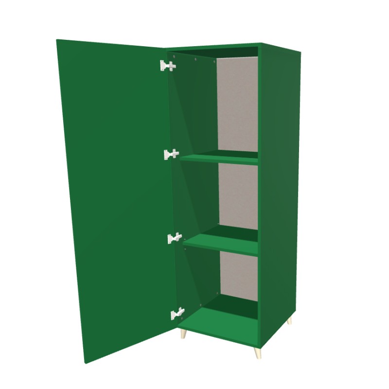 Szafa na nóżkach jednodrzwiowa z półkami