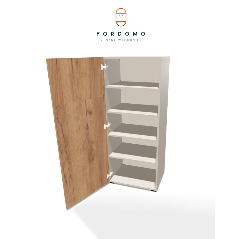 Szafa na nóżkach jednodrzwiowa z półkami