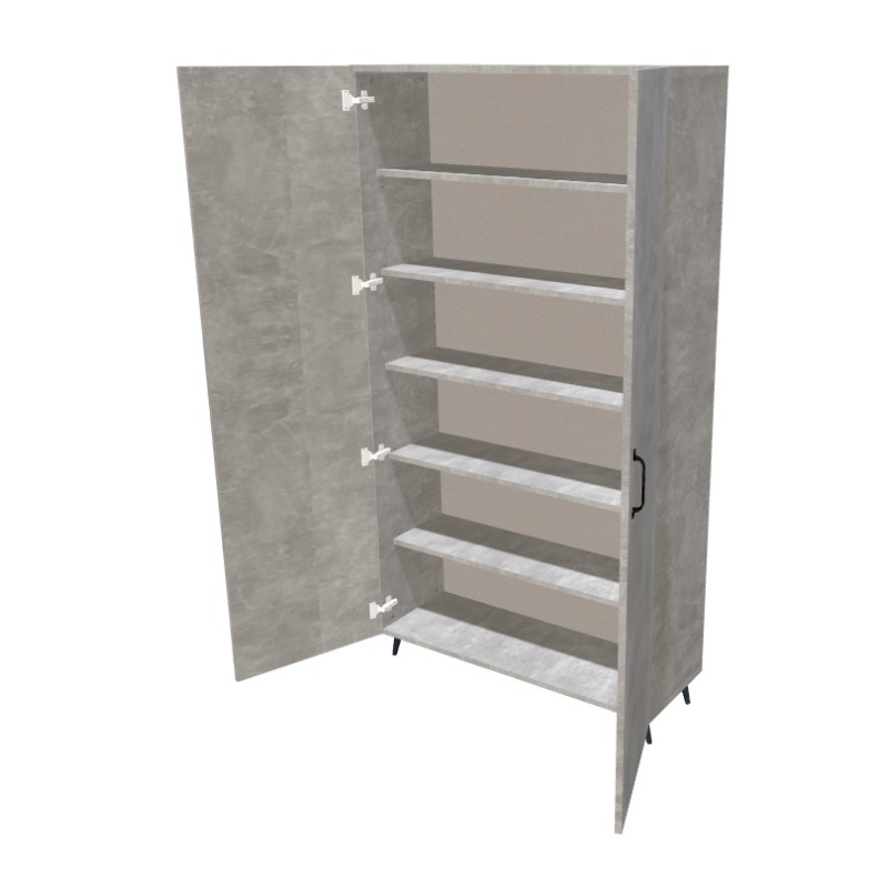 Szafa na nóżkach dwudrzwiowa z półkami