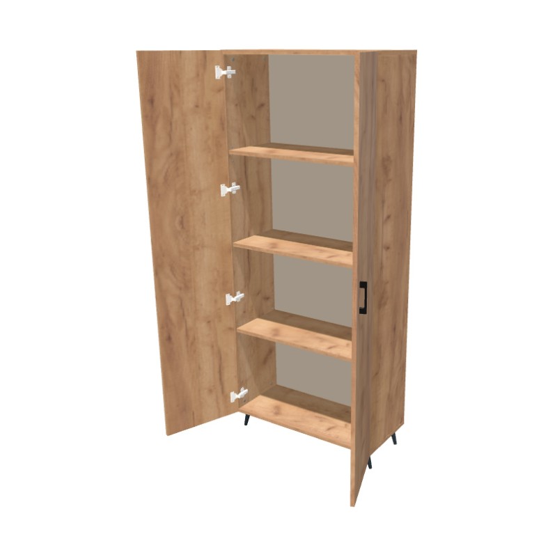 Szafa na nóżkach dwudrzwiowa z półkami