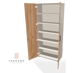 Szafa na nóżkach dwudrzwiowa z półkami