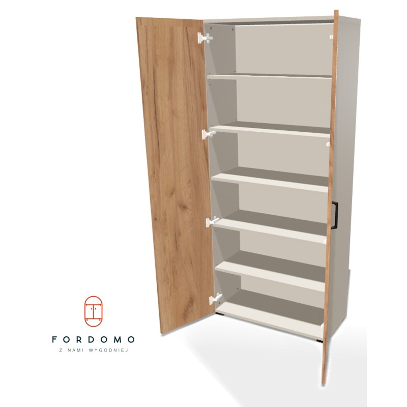 Szafa na nóżkach dwudrzwiowa z półkami