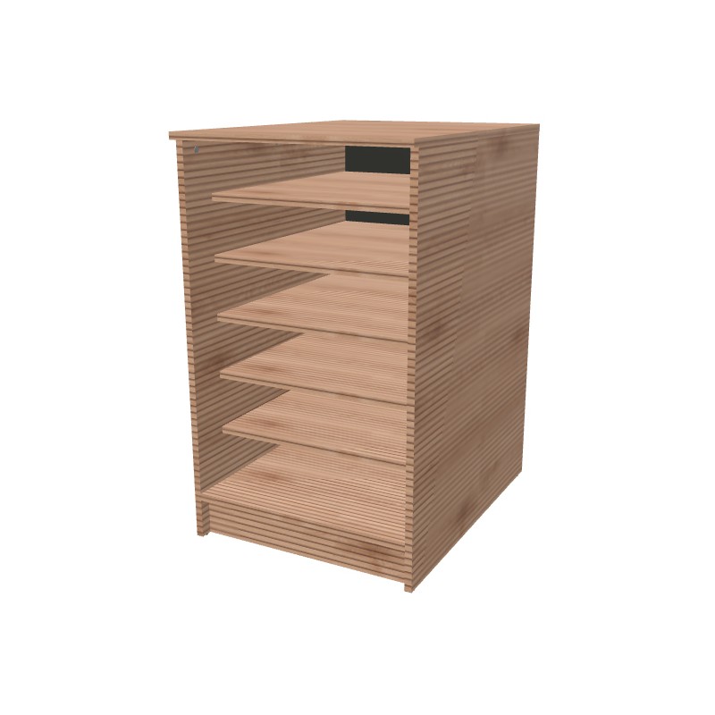 Kontenerek na cokole otwarty