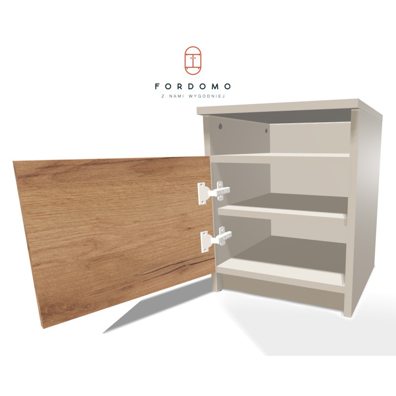 Kontenerek na cokole jednodrzwiowy + część otwarta