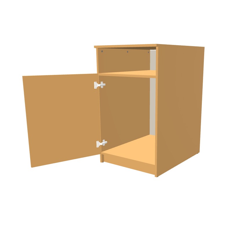 Kontenerek na cokole jednodrzwiowy + część otwarta