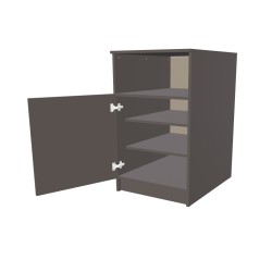 Kontenerek na cokole jednodrzwiowy + część otwarta