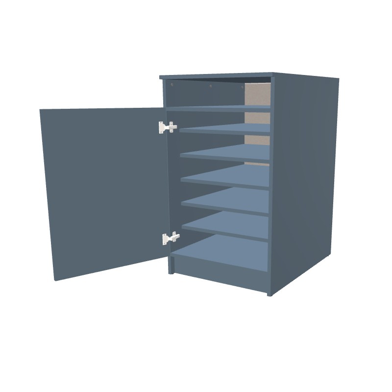 Kontenerek na cokole jednodrzwiowy + część otwarta