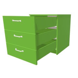 Kontenerek na cokole z szufladami