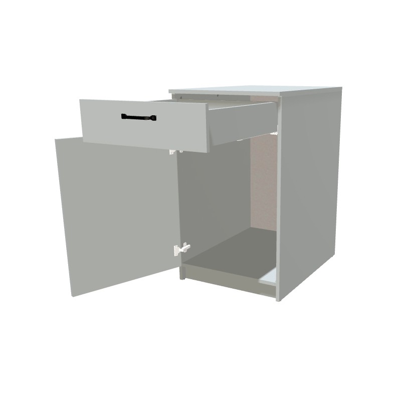 Kontenerek na cokole jednodrzwiowy z szufladą