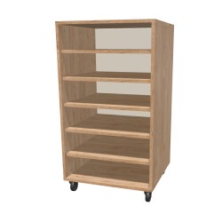 Kontenerek na kółkach otwarty