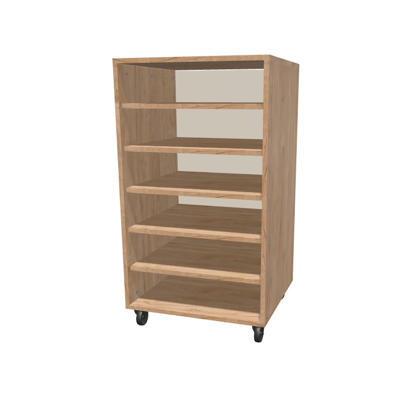 Kontenerek na kółkach otwarty