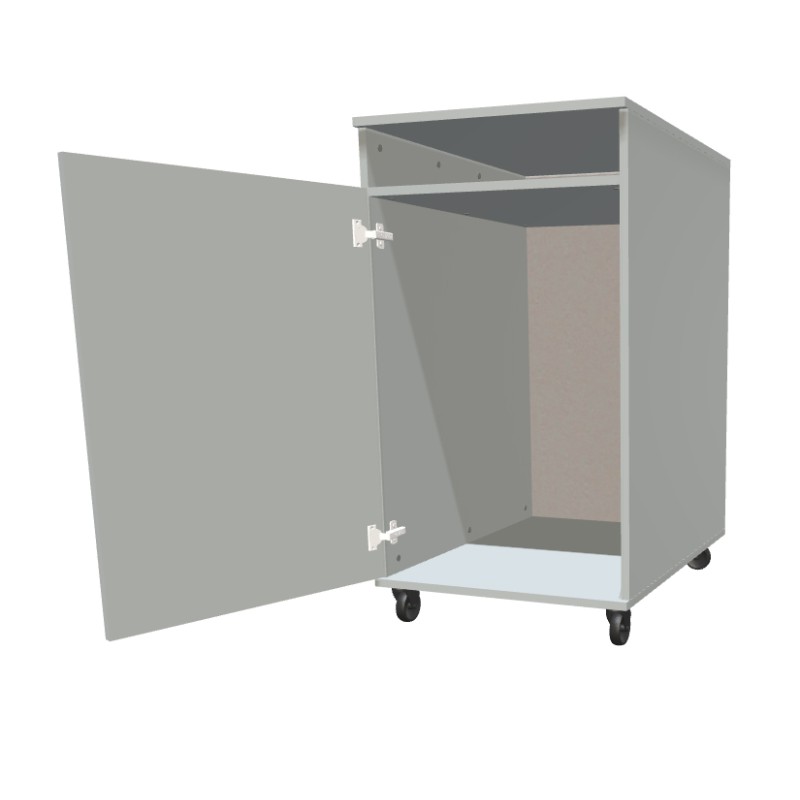 Kontenerek na kółkach jednodrzwiowy + część otwarta