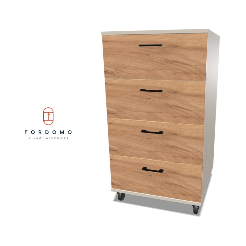 Kontenerek na kółkach z szufladami