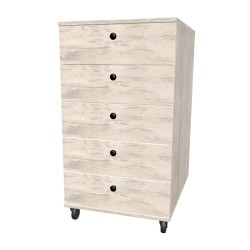 Kontenerek na kółkach z szufladami