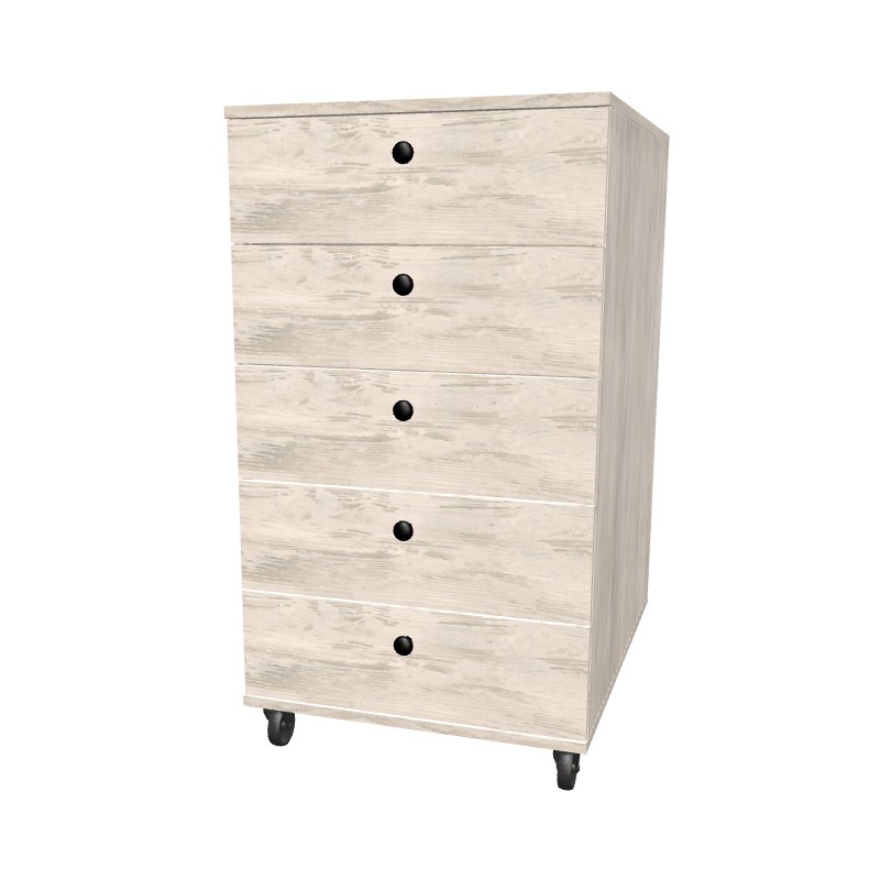 Kontenerek na kółkach z szufladami